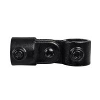 Doos Enkel scharnierstuk - zwart-B / 26,9 mm (40 stuks)